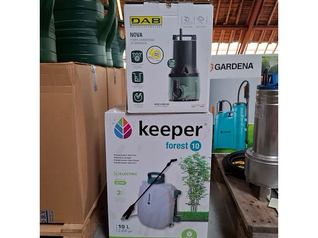 Dompelpomp met elektrische rugspuit dab / keeper, nova 300 ma 40th / forest 10 - afbeelding 1 van  6