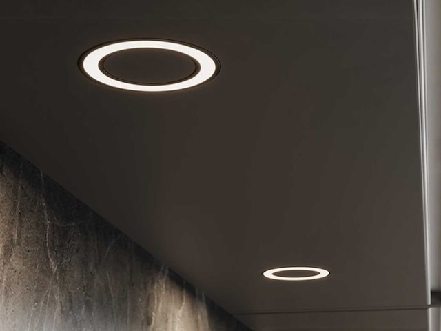 Domus line holl bh onderverlichting inbouwspot mat zwart (3x) - afbeelding 1 van  5