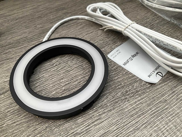 Domus line holl bh onderverlichting inbouwspot mat zwart (3x) - afbeelding 3 van  5