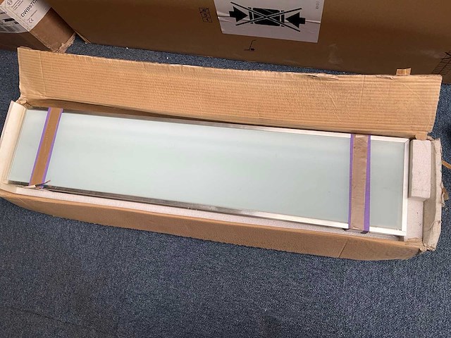 Domus line raft lumios anthea wandplank met verlichting rvs - afbeelding 2 van  4