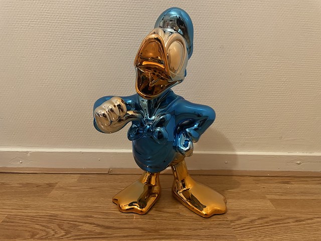 Donald duck beeld, blauw - afbeelding 4 van  13