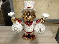 Donald duck beeld, lior24, wit/goud - afbeelding 1 van  2