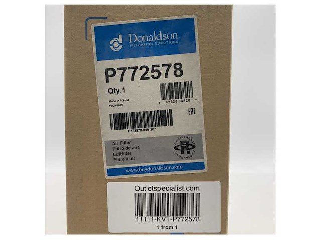 Donaldson p772578 motor luchtfilter - afbeelding 3 van  4