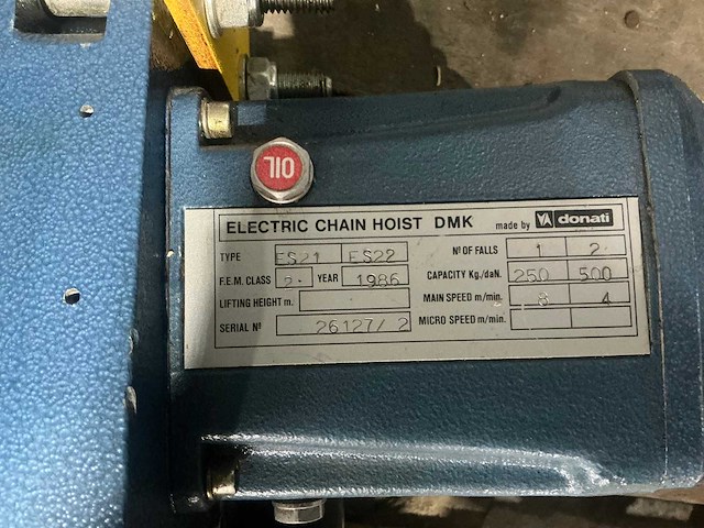 Donati - es21 - chain hoists - afbeelding 7 van  7