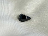 Donkere peer vorm saffier 5.52 carat natuurlijke saffier - afbeelding 2 van  3