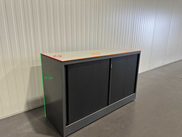 Donkergrijze archiefkast - afbeelding 1 van  4