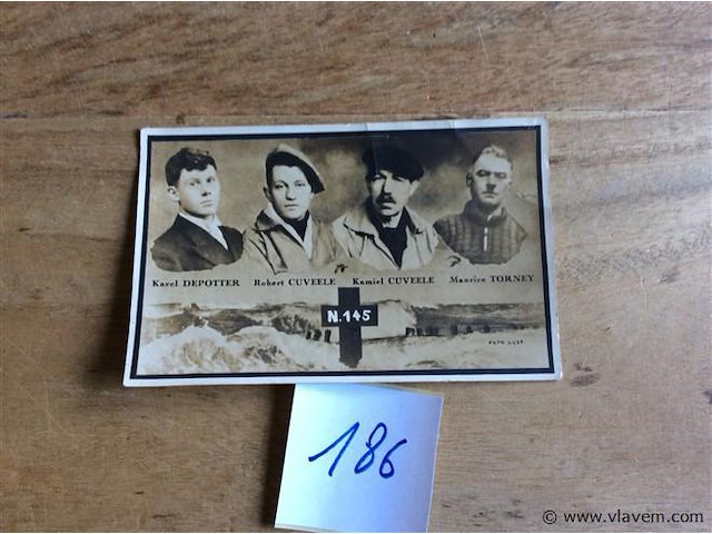 Doodsprentje vissers 1945. - afbeelding 1 van  2