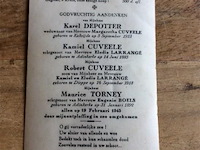 Doodsprentje vissers 1945. - afbeelding 2 van  2