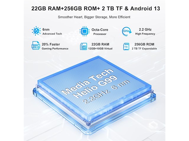 Doogee s110 smartphone 12gb/256gb black - afbeelding 3 van  6