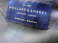 Door holland & sherry (een gerenommeerde savile row-kleermaker uit londen) met hoogwaardig vakmanschap en gebruik van zeer luxe stoffen gemaakt maatpak - afbeelding 4 van  6