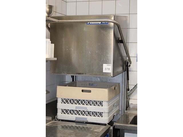 Doorschuifvaatwasser rima met aan- en afvoertafel. voorzien ecolab doseersysteem met diverse korven. afm. h... - afbeelding 2 van  4