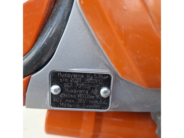 Doorslijper 230mm accu husqvarna, k535i, bouwjaar 2021 - afbeelding 7 van  8