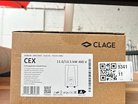 Doorstroom waterverwarmer 11.0/13.5 kw 400 v, clage, cex
