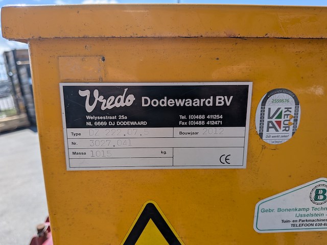Doorzaaimachine, vredo, 222.07.5, 2012 - afbeelding 9 van  17