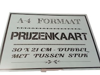 Doorzichtiche prijzenkaart met verstevigimnge a4 100 stuks - afbeelding 7 van  9