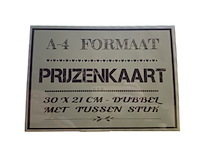 Doorzichtiche prijzenkaart met verstevigimnge a4 50 stuks - afbeelding 6 van  9