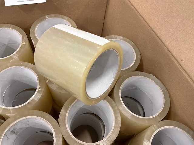 Doorzichtig plakband tape 10cm (27x) - afbeelding 3 van  3