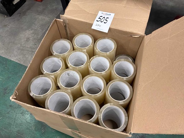 Doorzichtig plakband tape (27x) - afbeelding 1 van  3