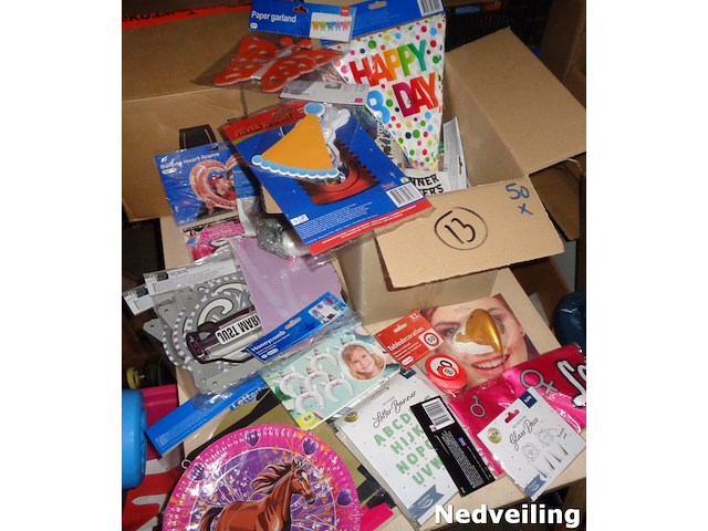 Doos 13 met mix feest 50 stuks - afbeelding 3 van  3
