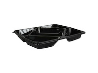 Doos á 100 stuks 6-vaks cateringschalen (2x) - afbeelding 1 van  2