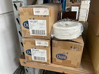 Doos á 10x50 stuks duni plastic borden (3x) - afbeelding 2 van  3