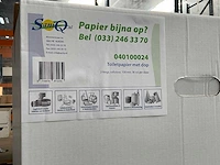 Doos á 36 rollen met dop 2-laags toiletpapier (8x) - afbeelding 2 van  2