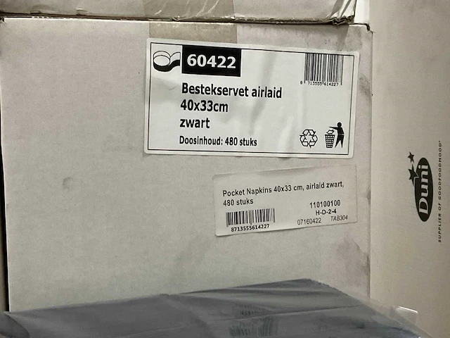 Doos á 480 stuks bestekservetten (4x) - afbeelding 2 van  2