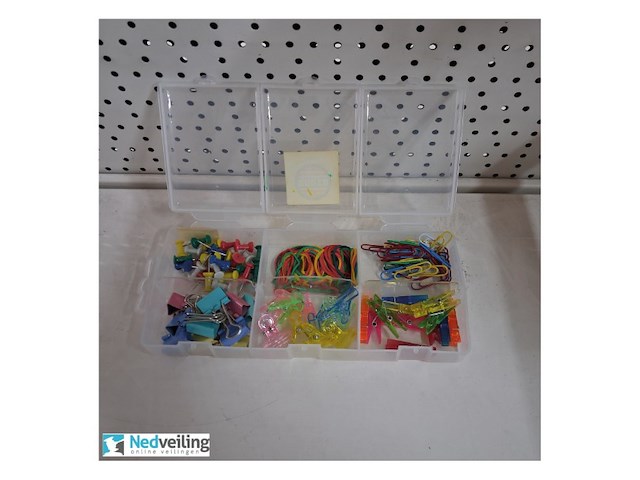 Doos diverse kantoor accessoires 150 delig - afbeelding 2 van  3