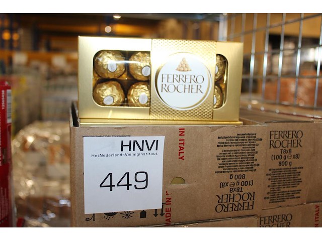 Doos ferrero rocher. 8x 8 stuks. - afbeelding 1 van  2