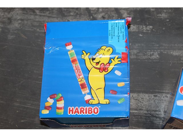 Doos haribo megaroulete. 40 rollen. - afbeelding 1 van  2