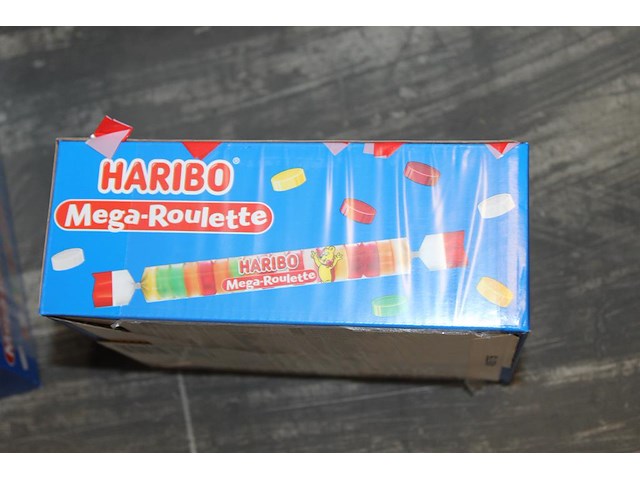 Doos haribo megaroulete. 40 rollen. - afbeelding 2 van  2