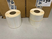 Doos labels en barcode thermische inktrollen (2x) - afbeelding 3 van  3