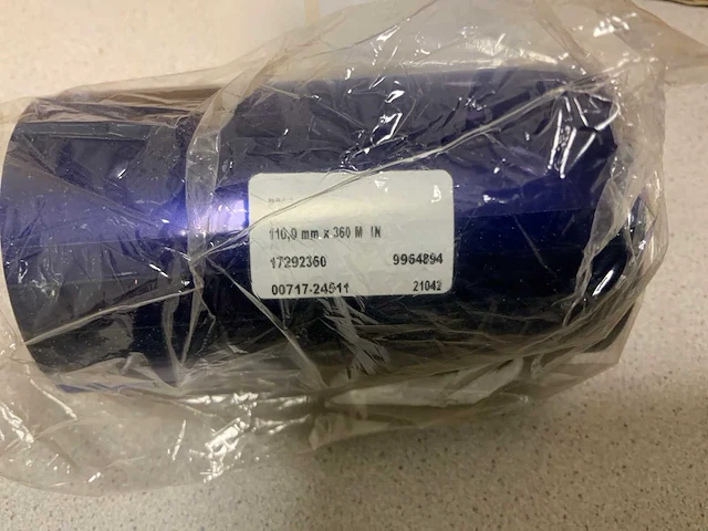 Doos labels en barcode thermische inktrollen (2x) - afbeelding 2 van  3