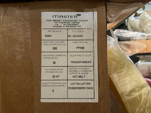 Doos master tape (48x) - afbeelding 3 van  3