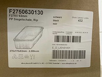 Doos met silver plastic kunststof schalen (26x) - afbeelding 2 van  2