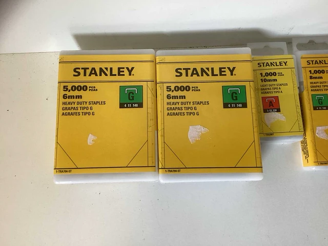 Doos met stanley nieten (type g & a) - diverse maten & aantallen - afbeelding 7 van  7