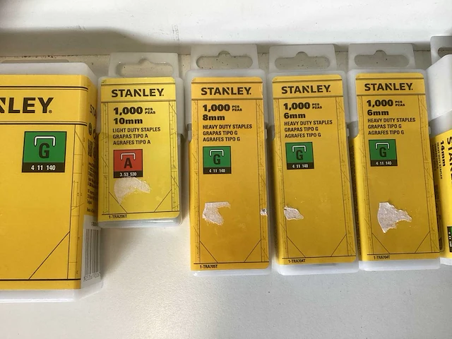Doos met stanley nieten (type g & a) - diverse maten & aantallen - afbeelding 7 van  7