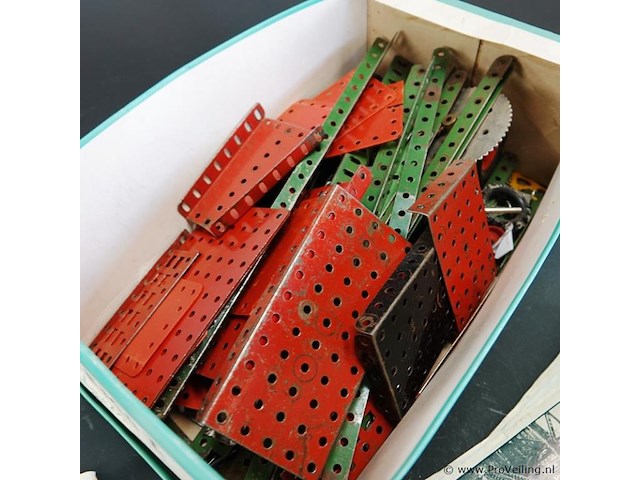 Doos met vintage temsi metalen constructie uit de jaren '50 of '60 - afbeelding 3 van  5