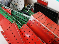 Doos met vintage temsi metalen constructie uit de jaren '50 of '60 - afbeelding 5 van  5