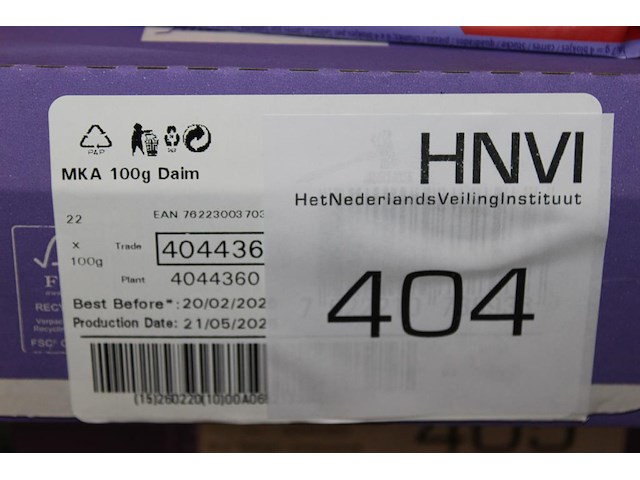 Doos milka daim repen. 22 stuks. - afbeelding 2 van  2