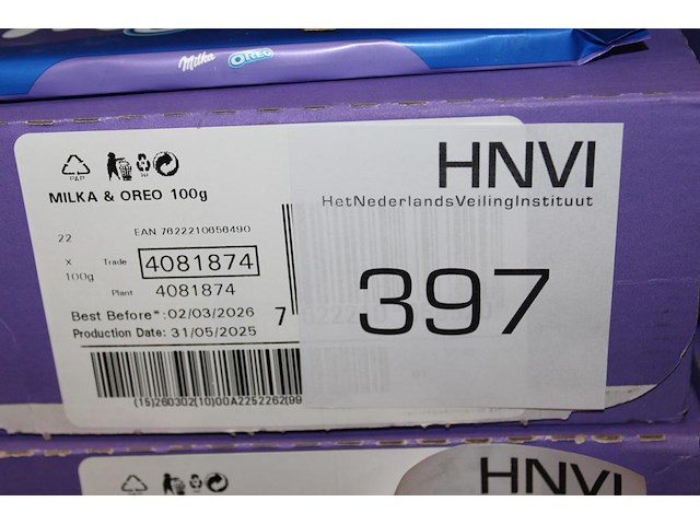 Doos milka oreo repen. 22 stuks. - afbeelding 3 van  3