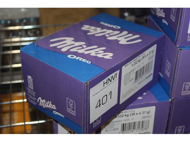 Doos milka oreo repen. 36 stuks. tht 11-25. - afbeelding 1 van  2