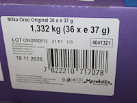 Doos milka oreo repen. 36 stuks. tht 11-25. - afbeelding 2 van  2