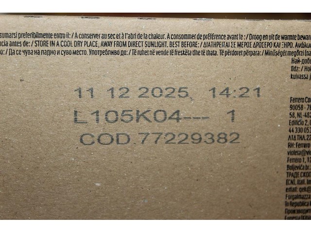 Doos nutella biscuits. 28 stuks. tht 12-2025. - afbeelding 2 van  2