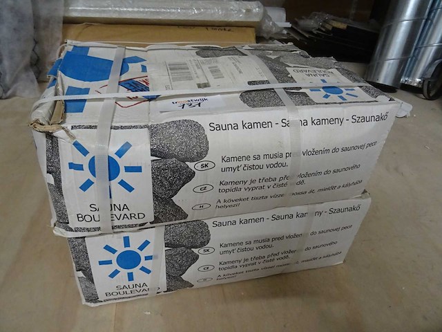Doos sauna stenen 20kg (2x) - afbeelding 1 van  1