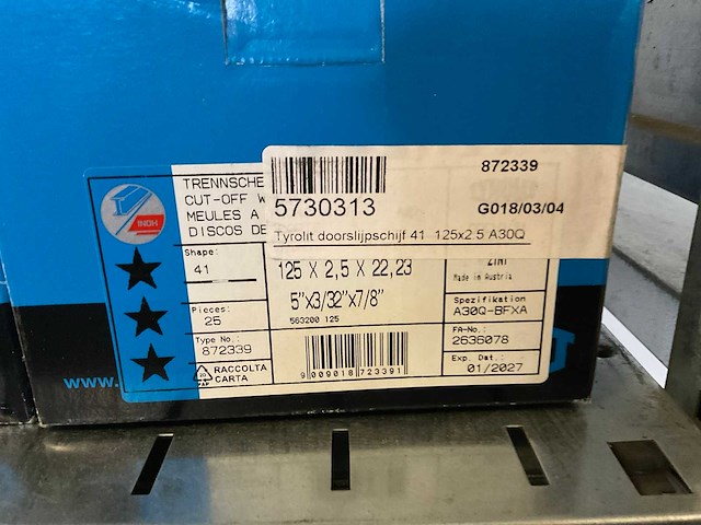 Doos tyrolit slijpschijven (5x) - afbeelding 3 van  3