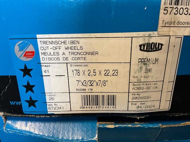 Doos tyrolit slijpschijven (6x) - afbeelding 3 van  3