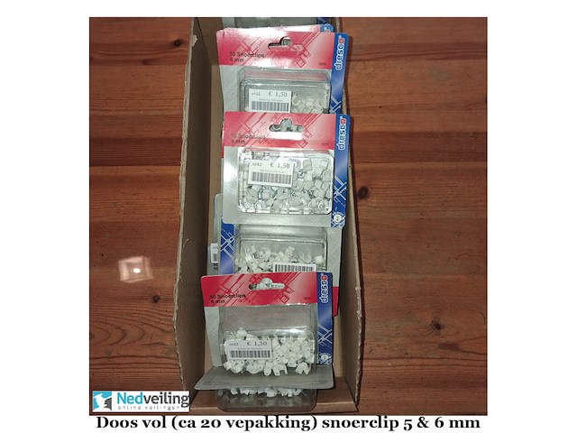 Doos vol kabelclips 5&6 mm ca 20 verpakkingen (doos t) - afbeelding 2 van  3