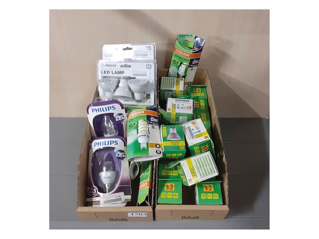 Doos vol led lampen diverse modellen (d1703) - afbeelding 3 van  3