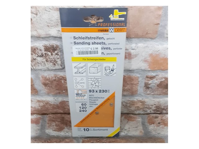 Doos vol pakken meister schuurpapier div. korrel (d1027) - afbeelding 3 van  5